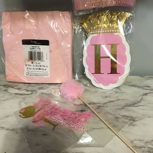 Pink Princess Birthday items